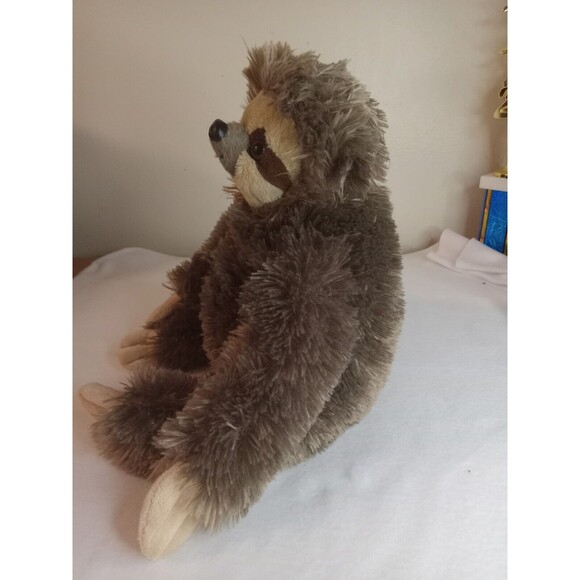 SLOTH plush brown 16" fuzzy stuffed animal Bearington Collection - Picture 2 of 6